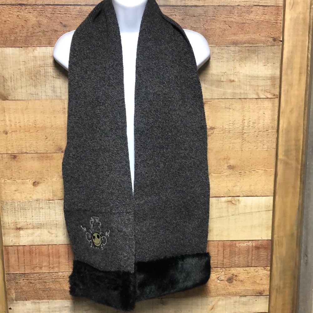 Disney Nightmare Before Christmas scarf faux fur